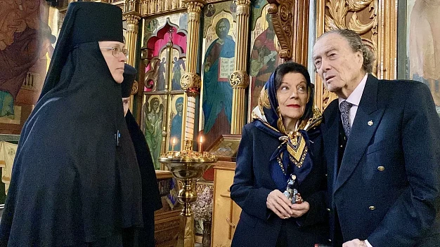 Граф Шереметев встретился с митрополитом Иосифом и посетил Введенский монастырь